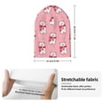 thumbnail image 2 of Picia pink Scarf bear Pattern Knitted Beanie Hat for Men and Women , Unisex Winter Warm Stretchy Knit Cap Thick Fisherman Beanies Cuffed Plain Skull Caps, 2 of 6