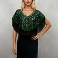 thumbnail image 1 of Châle à Franges Élégant pour Tenue de Soirée Formelle et Invités de Mariage Accessoire Idéal pour Robe de Soirée, 1 of 3