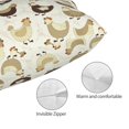 thumbnail image 4 of KLL Chicken Cartoon Pillow Covers Envelope Closure,Super Soft and Cozy Fuzzy Fleece Pillow Case Cover 14"x20", 4 of 7