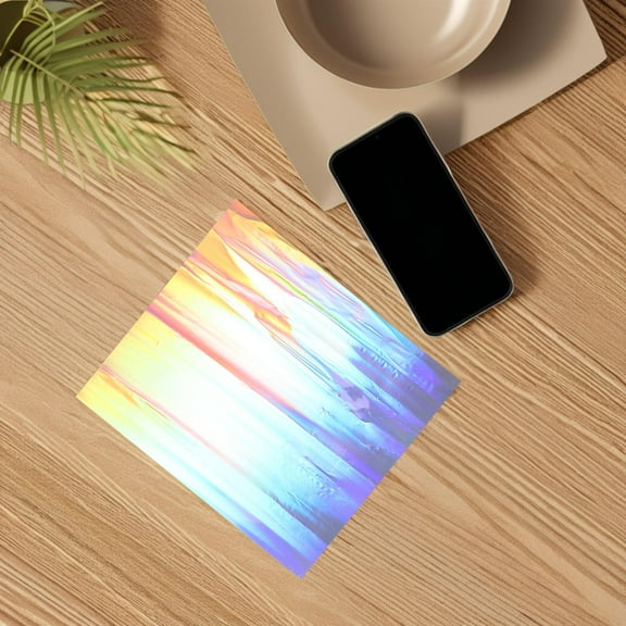 IBASETOY Self Adhesive Iridescent Window Film Reflective Privacy Film for Glass