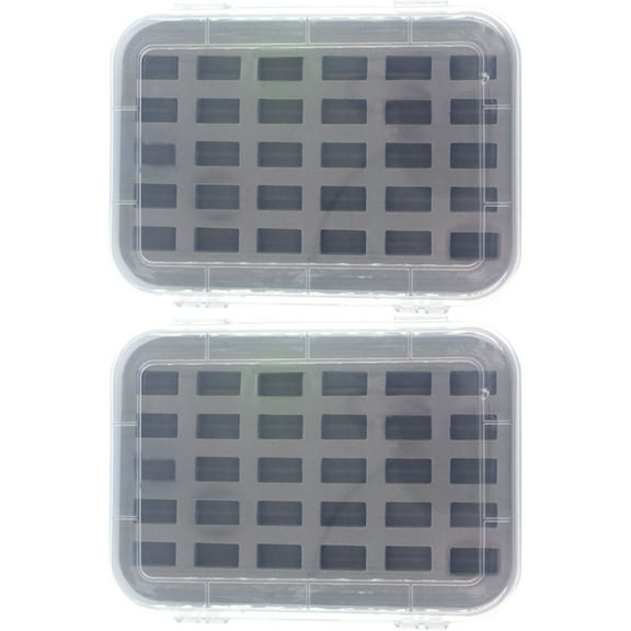 WORGEOUS  2 Pcs Storage Holder for Thread Plastic Sewing Spool Case Embroidery Commercial Baby