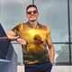 thumbnail image 4 of Balery Cartoon Swimming Yellow Duck Camisa Polo de Hombre con Estampado, de Manga Corta y Tejido Medio, Camisa Tipo Golf Polo-4X-Large, 4 of 6