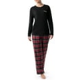thumbnail image 6 of Wrangler Women's & Women's Plus Long Sleeve Top and Flannel Pajama Bottom, 2-Piece Set, 6 of 13