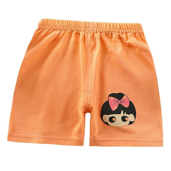 Gubotare Shorts Toddler Boys Basketball Shorts Boy's Summer Shorts Performance Shorts Boys Athletic Shorts (Orange,Size 6-7 Years)