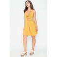 thumbnail image 4 of Casual Sleeveless Deep V-Neck Front Knot Mini Dress by EG Fashion - Rosa Apparel, 4 of 5