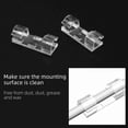 thumbnail image 3 of 100PCS Cable Clips Cable Tidy Wire Holder with Strong Self Adhesive Pads Plastic Cord Management Organiser Transparent, 3 of 9