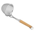 thumbnail image 1 of Oleegame 1PC Kitchen Utensils Set Stainless Steel Powder Hedge With Wooden Handle Colander Powder From Cooking Hedge Malatang Net Leaky Rice Line Fishing Oil Separation Kitchen Tools, 1 of 3