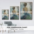 thumbnail image 4 of Lady in Blue Framed Premium Gallery Wrapped Canvas - Ready to Hang - 25 x 37 - Walnut Floating Frame, 4 of 9