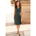 thumbnail image 3 of LASCANA Women's Sleeveless Wrap Look Dress, 3 of 5