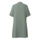 thumbnail image 5 of Vestido informal de mujer de color liso con botones y largo medio - Manga corta, corte holgado, cuello en V, prenda versátil para el verano, 5 of 6