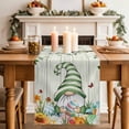 thumbnail image 2 of Table Runner 72 Inches Long for Kitchen Dining, Easter Gnomes Dresser Scarf Farmhouse, Dining Table Decorations for Wedding/Parties, Spring Watercolor Eggs Flower Wood Grain 14 x 72 In, 2 of 8