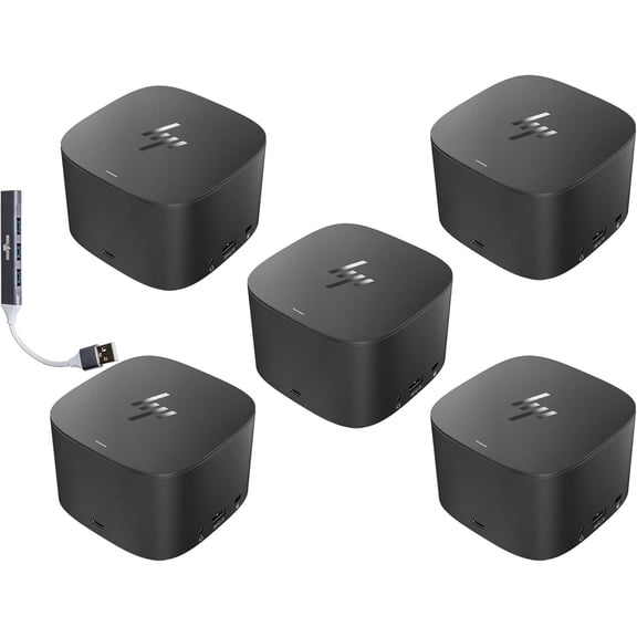 Restored HP Thunderbolt Dock G2 230W Dual 4K USB-C DP VGA w/DKZ Hub 5-Pack (Refurbished)