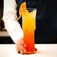 thumbnail image 6 of Tall Napoli Hurricane Cocktail Glasses - Handcrafted Cocktail Glass Set (15oz), 6 of 9