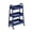 Blue, variant on ZUNMOS 3 Tier Rolling Cart, Metal Utility Storage Cart with Lockable Wheels for Livingroom, Bathroom, Kitchen & Narrow Spaces, White