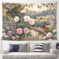 thumbnail image 5 of Farmhouse Tapestry Wall Hanging,Wildflower Neutral Garden Tapestries for Dorm Living Room Bedroom Decor,Boho Wall Art,Sofa Cover,Photo Background,40"x30", 5 of 7
