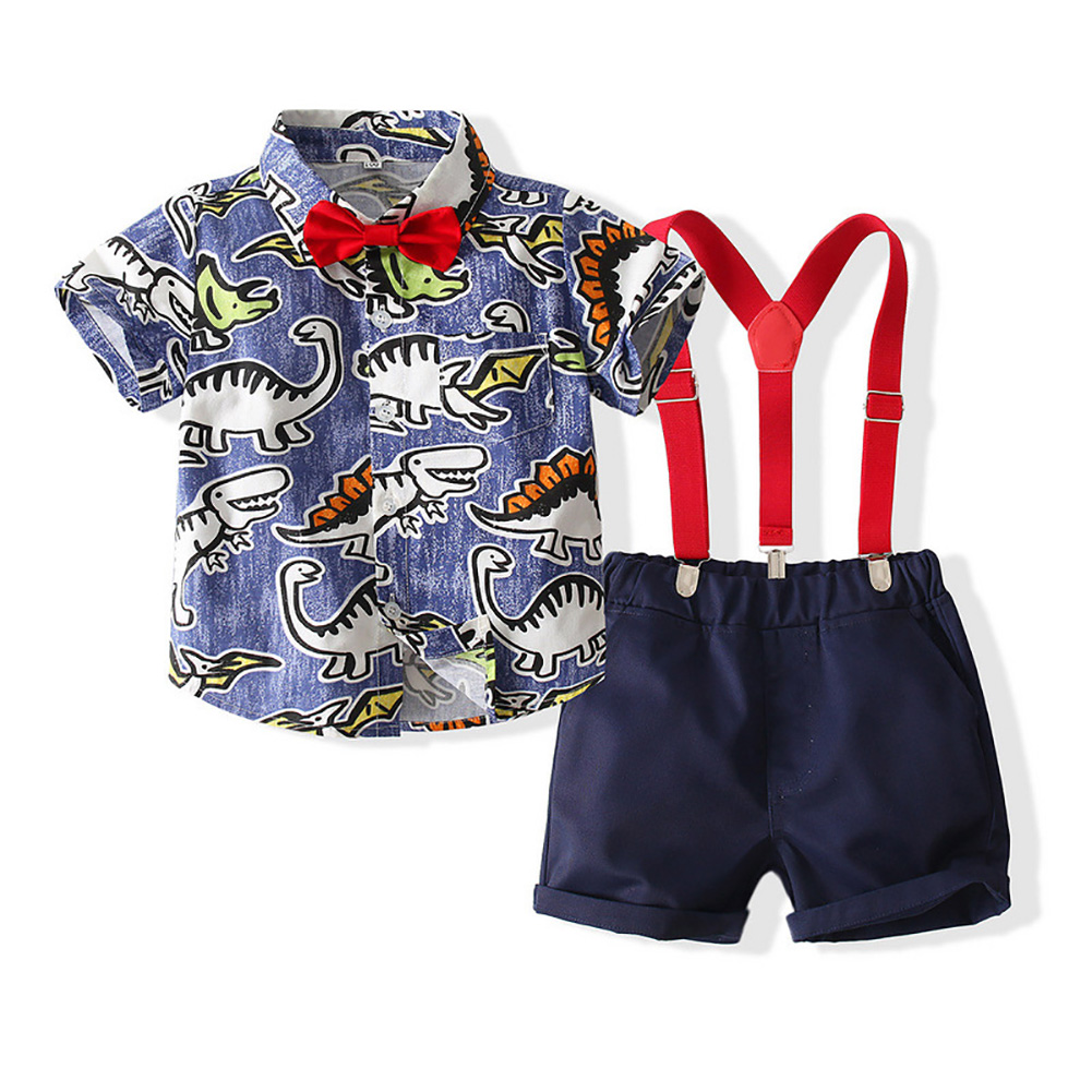 Uccdoo 2Pcs Kids Toddler Boy Summer Shirt Tops+ Shorts Baby Beach