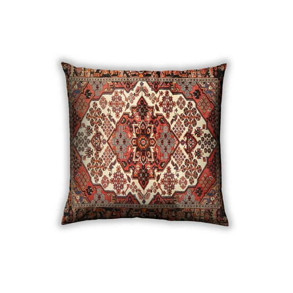 Ahgly Company Outdoor Square Traditional Throw Pillow, 18 inch by 18 inch