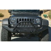 Poison Spyder Customs Brawler Full Width Front Bumper with Brawler Bar and Shackle Tabs (Black) - 17-64-020DBTP1 Fits select: 2015-2018 JEEP WRANGLER UNLIMITED, 2012-2014 JEEP WRANGLER
