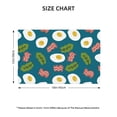 thumbnail image 4 of Placemats Set Of 4 / 6, Cartoon Bacon Omelette Print Placemats For Dining Table Indoor/Outdoors Heat Resistant Washable Placemats 18" X 12", 4 of 8