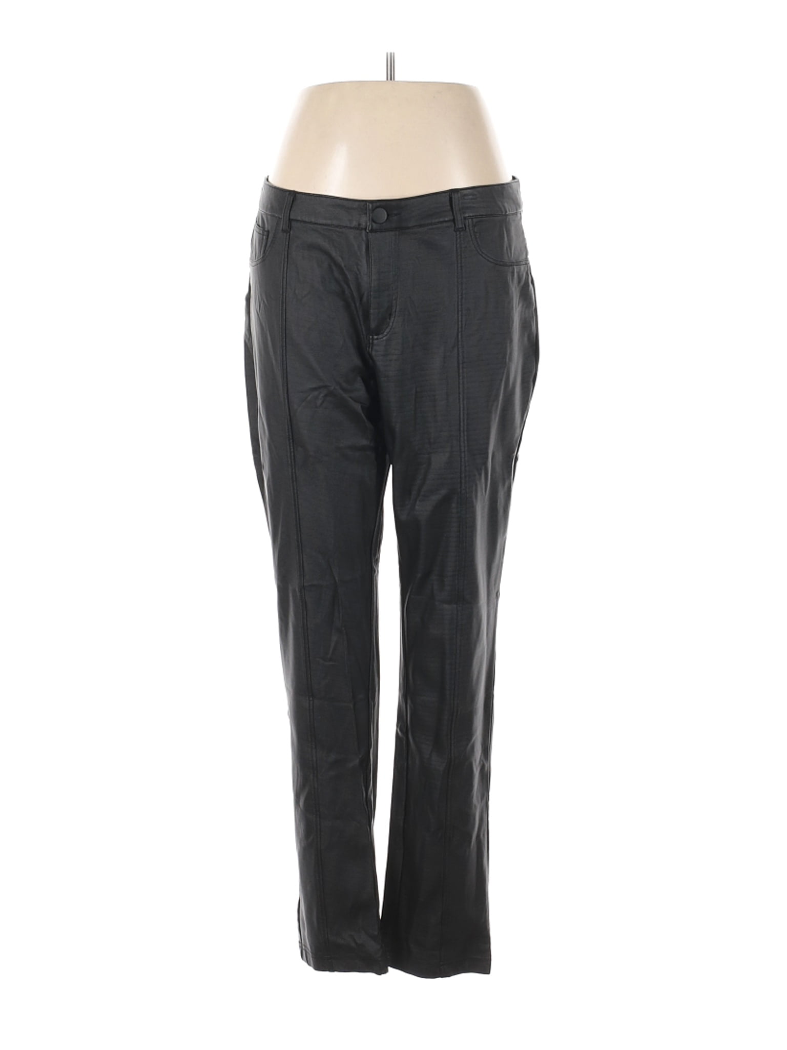 ashley stewart leather pants