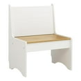 thumbnail image 1 of Linon Delk Wood 2 Tone Small Back Rest Bench in Honey and White, 1 of 18