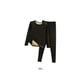 thumbnail image 2 of Jumpingount Conjunto de ropa interior térmica para mujer, calzoncillos largos cómodos para clima frío y cálido, ropa interior de cuello Ropa interior Negro 2XL, 2 of 6