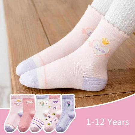 

Patgoal Baby Girl Socks Cotton Multiple Colour Printing Bow Cartoon Socks for Girls Girl Socks Kids Toddler Little Girls Fashion Cotton Kids Socks Cotton Ankle Socks 1-12 Years 5 Pairs