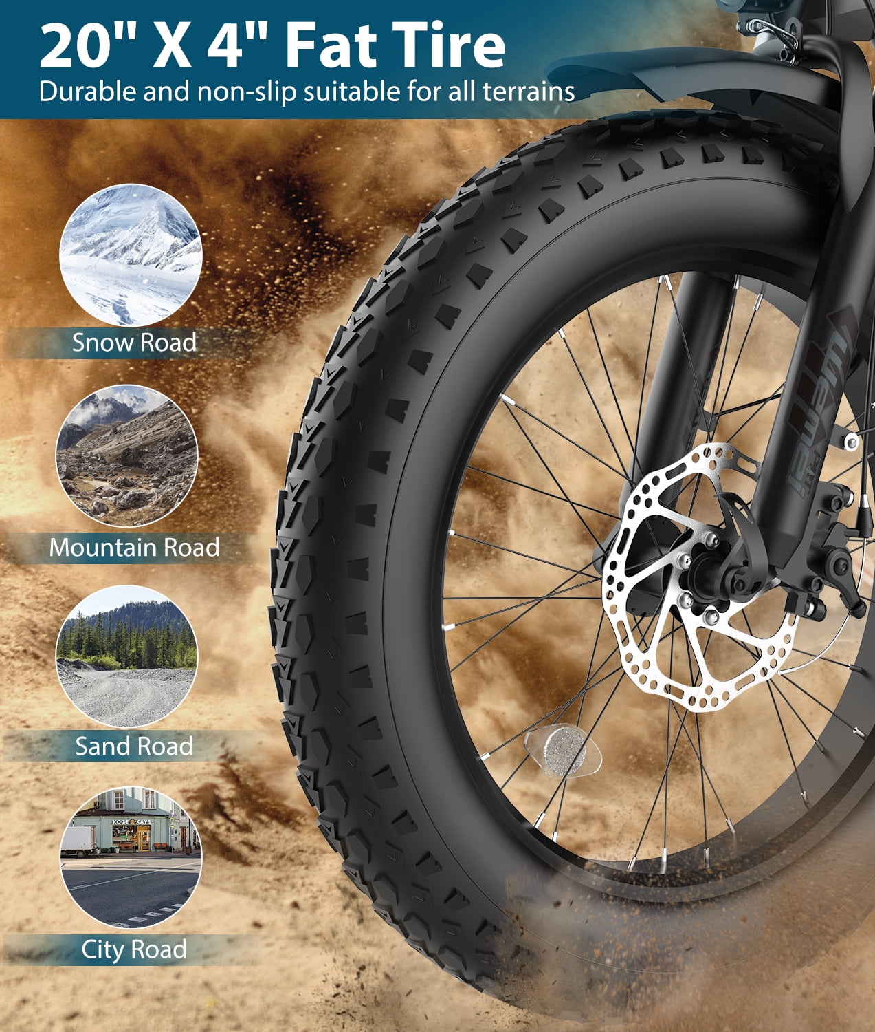 Electric Bikes For Adults [with Password Lock],1000W 20MPH Up to 45 Miles Electric Bicycles, 48V 624WH Removable Battery,20"*4.0" Fat Tire E-Bike,7-Speed（UL 2849）