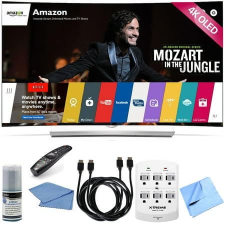 LG 55EG9600 – 55-Inch 2160p 4K Smart Curved Ultra HD 3D OLED TV Hook-Up Bundle includes 55EG9600 – 55-Inch 2160p 4K Smart Curved Ultra HD 3D OLED TV, Screen Cleaning Kit, HDMI to HDMI Cable 6′ x 2, 6 LG 55EG9600 – 55-Inch 2160p 4K Smart Curved Ultra HD 3D OLED TV Hook-Up Bundle includes 55EG9600 – 55-Inch 2160p 4K Smart Curved Ultra HD 3D OLED TV, Screen Cleaning Kit, HDMI to HDMI Cable 6′ x 2, 6