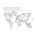 thumbnail image 6 of Metal World Map Wall Art 100 x 60 cm, Black World Metal Map Wall Decor, 6 of 6