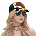 thumbnail image 5 of Lsque Sunflower Cow Printed Trucker Hat - Baseball Cap for Men Women - Breathable Mesh Side, Adjustable Fit - for Casual Wear, 5 of 7