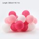 thumbnail image 3 of Wosthever Guirnalda de 20 bolas de algodón LED, guirnalda de luces navideñas, cuerdas de iluminación para vacaciones al aire libre, boda, fiesta de Iluminación navideña rosado 3Masa, 3 of 6
