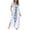 White, variant on Women's Summer Casual V-Neck Split Short Sleeve Printing Dresses