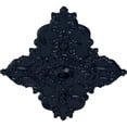 thumbnail image 3 of 67 1/4"W x 43 3/8"H x 4"ID x 2"P Melchor Diamond Ceiling Medallion (Fits Canopies up to 4"), Hand-Painted Midnight Dream, 3 of 5