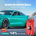 thumbnail image 7 of 16 Gallon Fuel Caddy, 7.8 L/min, Portable Gas Storage Tank Container with Hand Pump Rubber Wheels, Fuel Transfer Storage Tank for Gasoline Diesel Machine Oil Car Mowers Tractor Boat Motorcycle, 7 of 7