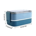 thumbnail image 2 of geerera Bento Box Adult, Lunch Box with Compartments, Salad Container Bowl, Microwavable Stackable for Women & Men, 2 of 4