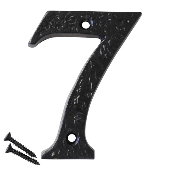 RCH Hardware Vis Assorties Style Campagnard en Fer Forgé 7, Fer Vieilli Inclus / 8327BLK75, 3 Pouces