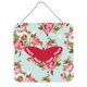 thumbnail image 1 of "Caroline's Treasures BB1031-RS-BU-DS66 Mariposa Shabby Chic Azul Rosas Impresiones para colgar en la pared o en la puerta, 6 x 6", Multicolor " Caroline's Treasures BB1031-RS-BU-DS66, 1 of 1