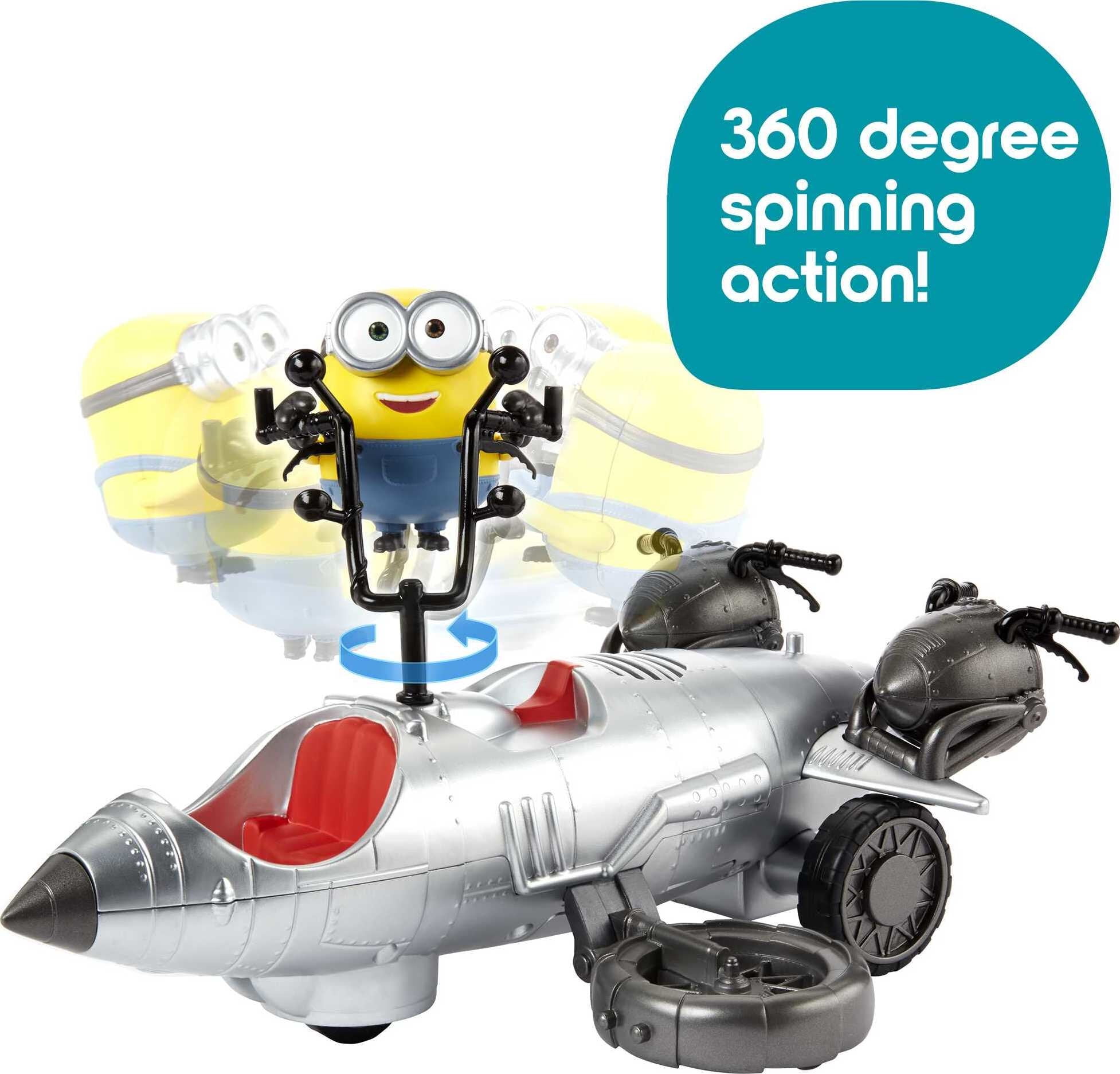 Minions Wild Rider RC Vehicle with Bob Action Figure (4-inch