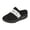 Black, variant on Unisex Slippers Men's Womens Open Back On Mules Clogs Knit Mesh Breathable Walking Shoes Lightweight Casual Wide Toe Mules with Anti-Skid Sole(Black,6.5)