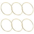 thumbnail image 1 of FONDOTIN 6pcs Golden Metal Circle for Crafting Rings Wreath Making DIY Material for Women, 1 of 8
