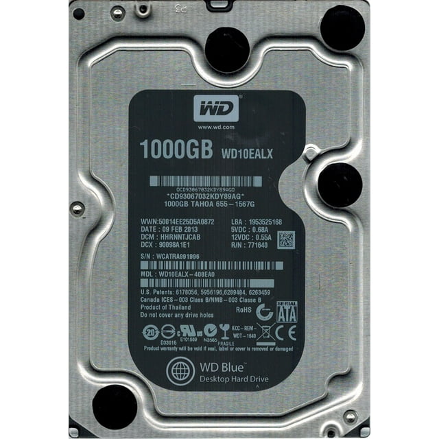 Western Digital WD10EALX-408EA0 1TB DCM: HHRNNTJCAB - Walmart.com