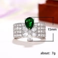 thumbnail image 6 of PERITANG Modern Proposal Promise Ring For Women Ladies High Quality Shiny AAA Zircon Cubic Zirconia Ring Perfect Present Gift Box Included, 6 of 8
