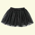 thumbnail image 4 of JSGEK 3-4Years Kids Swing A Line Skirt Comfort Toddler Tulle Tutu Skirt Regular Fit Fashion Color Block Patchwork Little Girls' Casual Skirtes Skirt for Princess Brithday Party Soft Black, 4 of 4