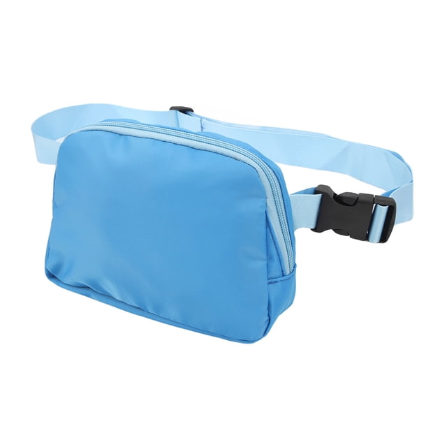 Nylon Fanny Pack, Bolsa Ligera Con Una Correa Ajustable, Diseño Interior Con Partición Intermedia Para Viajes, Diseño De Cremallera De Capa Interna Cerrada,