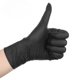 thumbnail image 3 of Guantes de nitrilo negros desechables para uso doméstico, sin látex, sin polvo, para limpieza, tatuajes, herramientas de peluquería, 50/100 unidades, 3 of 5