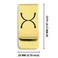 thumbnail image 2 of Stainless Steel Tin Alchemy Symbol Classic Slim Money Clip Credit Card Holder, 2 of 2