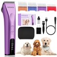 thumbnail image 1 of Professional Animal Pet Dog Cat and Horse Cordless Hair Clipper Grooming Kit with 5 in 1 Blade Low Noise & High Power Rechargeable Cordless Pet Groom, 1 of 6
