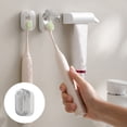 thumbnail image 3 of Dustproof Toothbrush Holder with Cover - Wall Mounted Bathroom Organizer for Electric & Manual Toothbrushes, 3 of 7