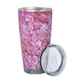 thumbnail image 2 of Fotbe Pink Roses Pattern 20 oz Tumbler Stainless Steel Vacuum Insulated Coffee Ice Cup Double Wall Travel Flask Leak-proof Coffee Cup-Without Straw, 2 of 8